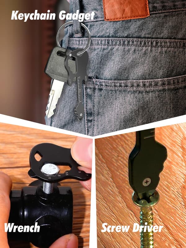 Gitar nøkkelring med multifunksjonell flaskeåpner