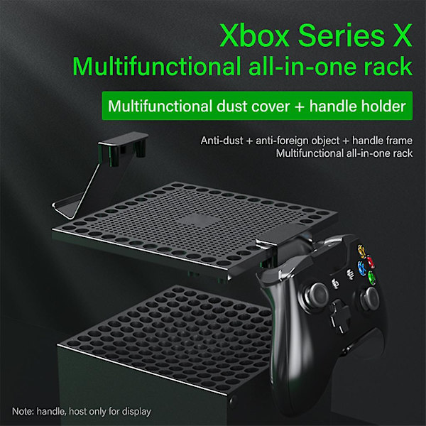 Isäntäpölyn suojus X-box -sarjaan X Monitoiminen lämmönpoisto ja pölytiivis verkko Kuulokkeiden kahvan teline Tarvikkeet