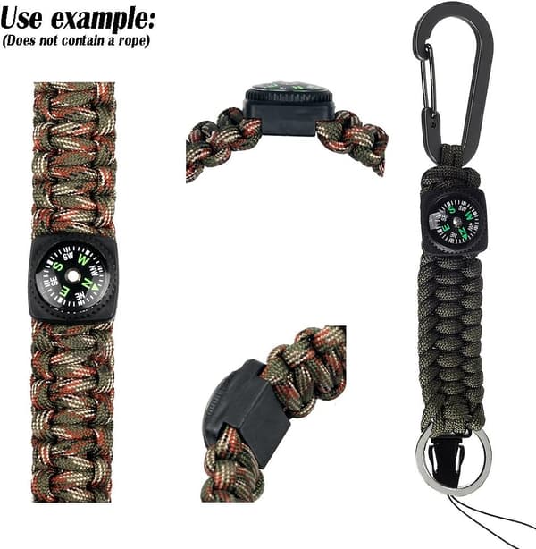 Mini Kompass Knappkompass för Paracord Armband Vätskefylld C