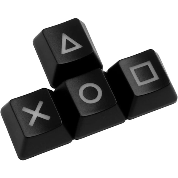Tastaturlokk Opp Ned, Mekanisk Tastatur Pbt Tastaturknapp WASD Fargesub R4 R3 R2 R1 - Svart