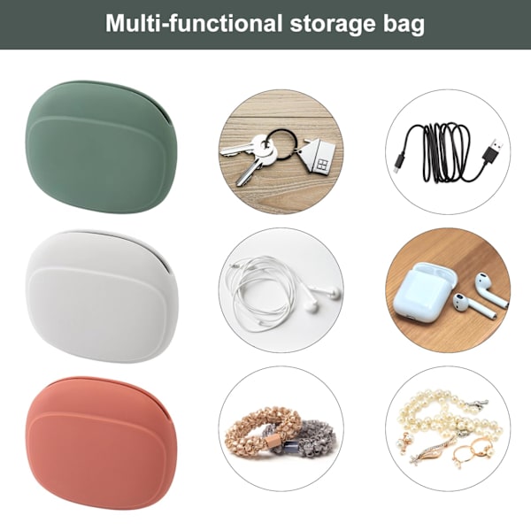 3 silikonfodral för hörlurar