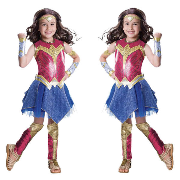 Wonder Woman Barnedrakt for Jenter - Cosplay Kostyme for Fest, Ball og Halloween