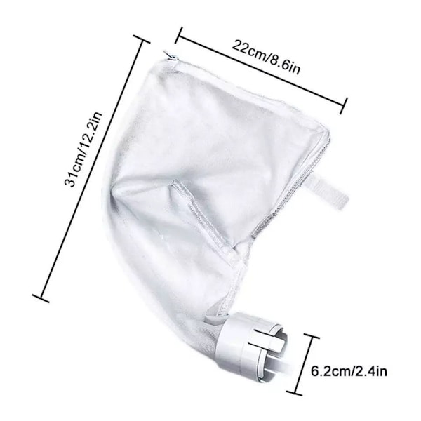 2 stk. Poolrenserpose til Lemon Bag Nylonpose Udskiftning,