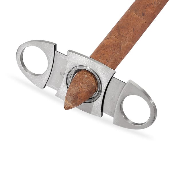 Cigar Cutter, Dobbeltbladet Rustfrit Stål Cigar Lomme Cigar