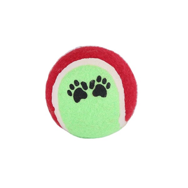Tennisboll för hund, 2 tennisbollar, slumpmässig färg, diameter 6,5