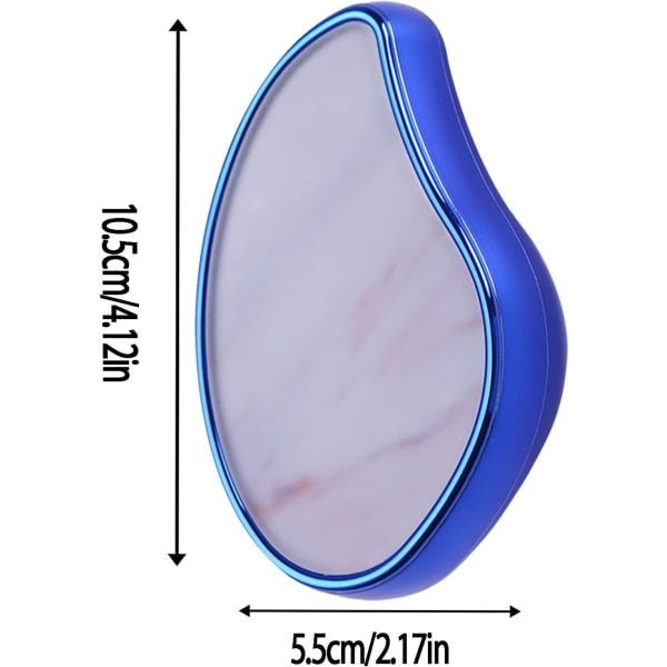 2 st (Mörkblå) Crystal Hårborttagningsmedel, Nano Hårborttagningssuddgummi,