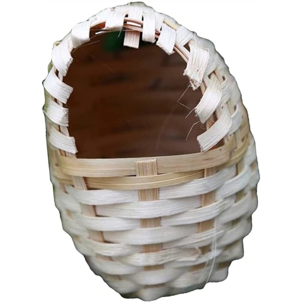 Lanrui 2 stycken äggformade äggbon, bambu fågelbon