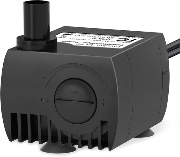 Nedsänkbar Vattenpump 80 GPH 4W Tyst Pump med Strömkabel för