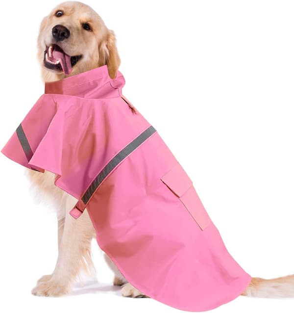 For hunder og katter med hette og rosa refleksstripe Størrelse XS