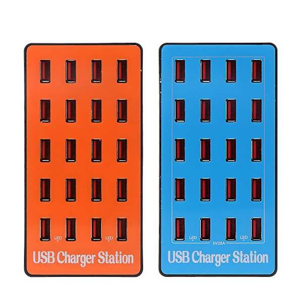 20-portars snabbladdare 20a/100w USB-hub väggladdare strömadapterkontakt