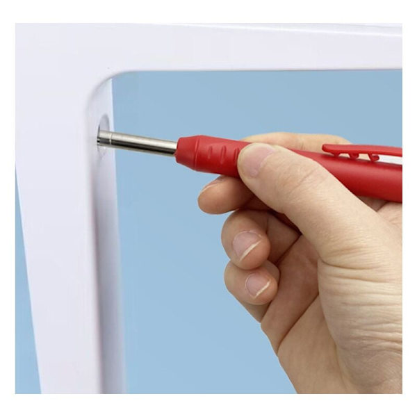 2 stk. mekanisk tømrerblyantsæt, sort refill + sort pen, W