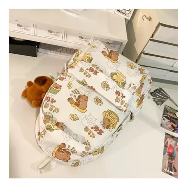 Capybara Ryggsäck för Skolan, Söt Skolryggsäck