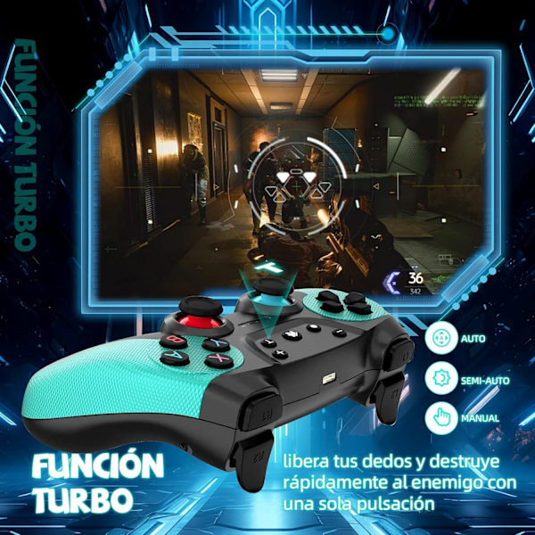 Kontroller för Nintendo Switch, Pro Controller Switch Trådlös för Nintendo Switch/Lite/Oled/PC, Spelkontroll