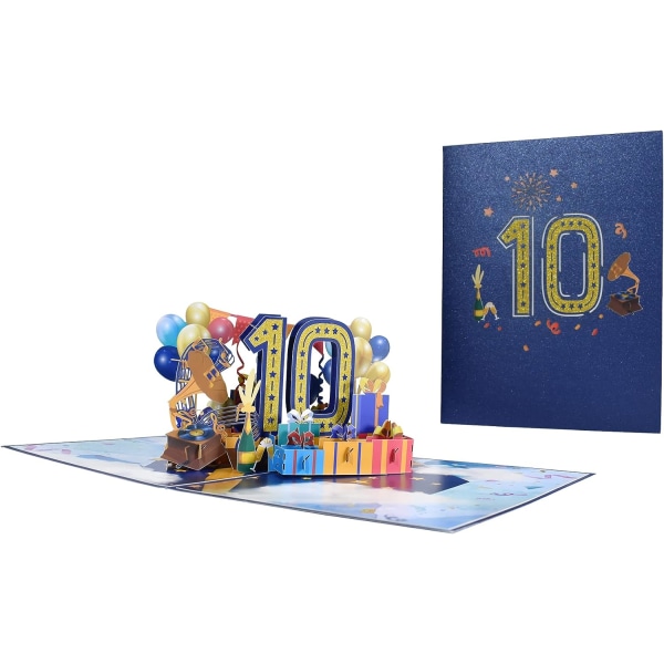 Pop-up-syntymäpäiväkortti - 3D-kortti