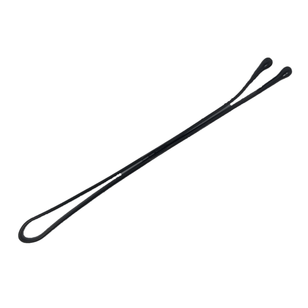 2,2\" Oversized Sort Hårklips - Sort Spids Flad Hårnål til