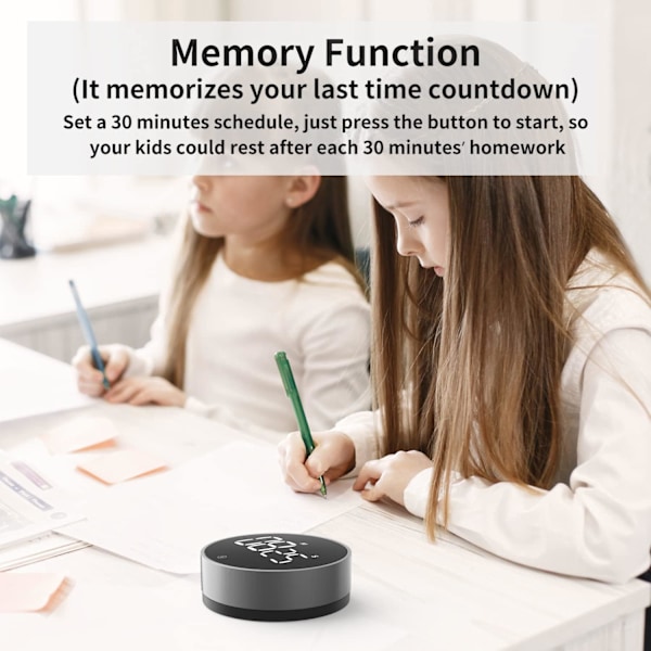 Digital Köktimer - Magnetisk Nedräknings- och Uppräkningstimer med Stor LED-Skärm, Justerbar Volym, Lätt att Använda för Matlagning