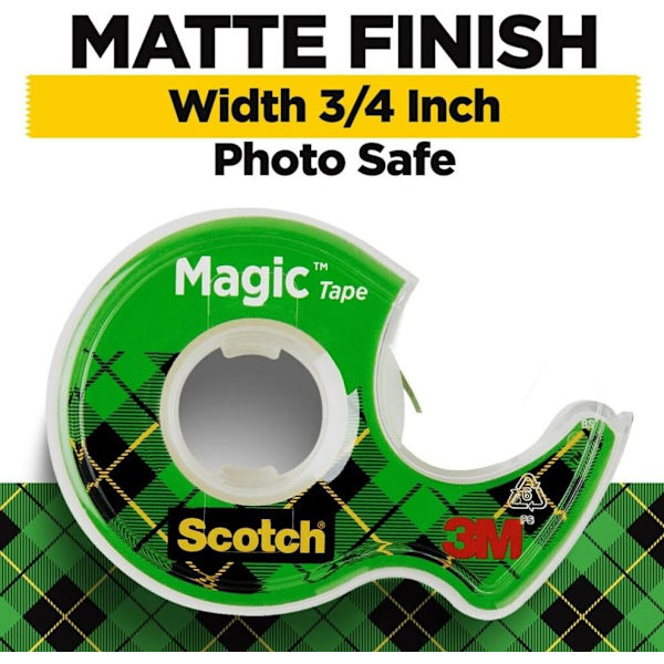 Scotch Magic Tape, Näkymätön, Koti- ja Toimistotarvikkeet sekä Takaisin Kouluun -tarvikkeet Yliopistoille ja Luokkahuoneille, 6 Rullaa