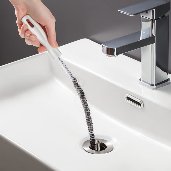 2 stycken avloppsrengöringsborstar, 45 cm flexibel avlopp