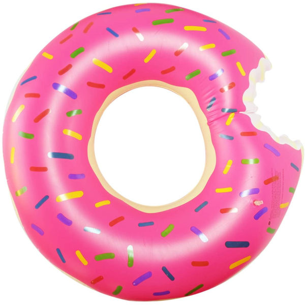 Poolflottor för vuxna Uppblåsbara Donut Pool Float Simringar