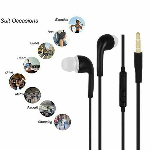 Nye Galaxy Handsfree-hovedtelefoner Earphones PHF Earbud med mikrofon EHS