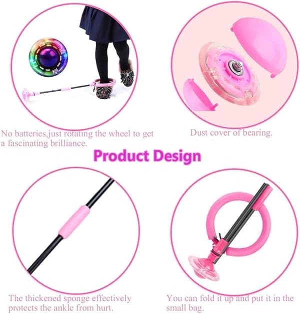 1 stk. Pink Ankelfodring, Bøjbar Ankelfodring Legetøj, Hoppe