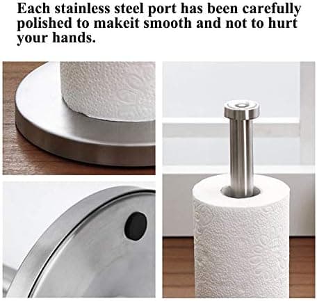 1 stk (Sølv) Håndkleholder Vertikal Rustfritt Stål Papirhåndkle