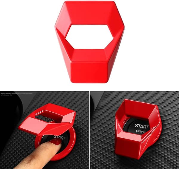 1 bilmotor automatisk start stopp omkopplarknappskydd, en