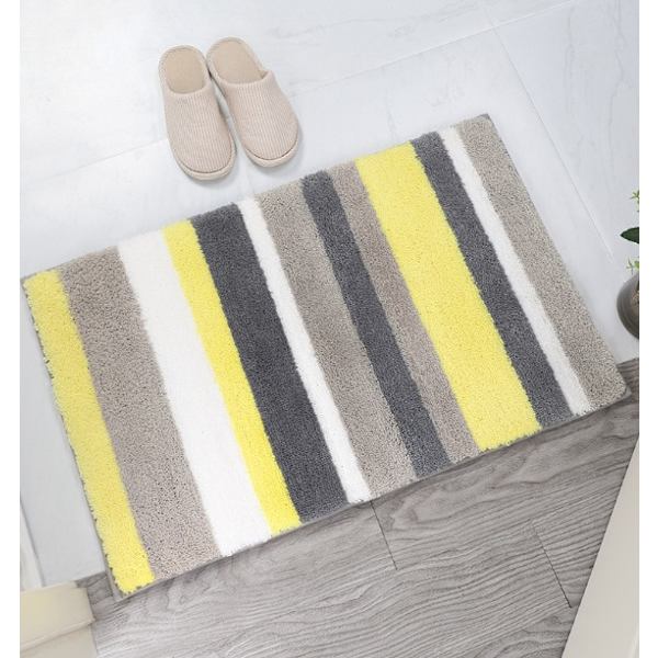 Badematte 40*60cm gul, badegulvmatte absorberende