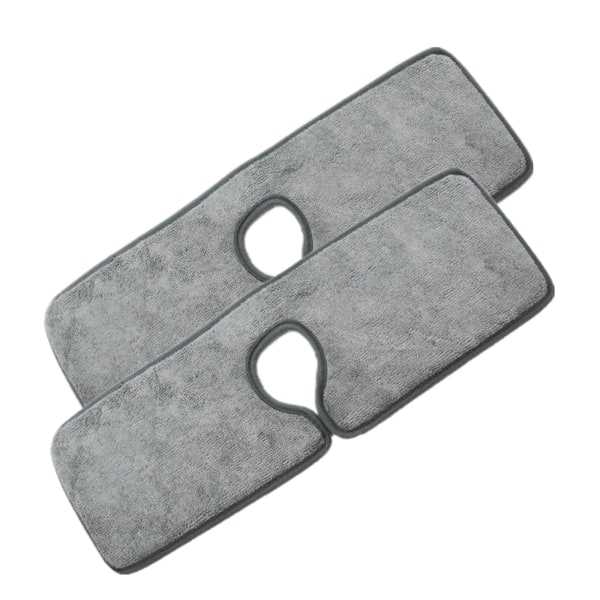 Grå Kran Absorberande Pad Sänka Basin Splash Pad 2-pack