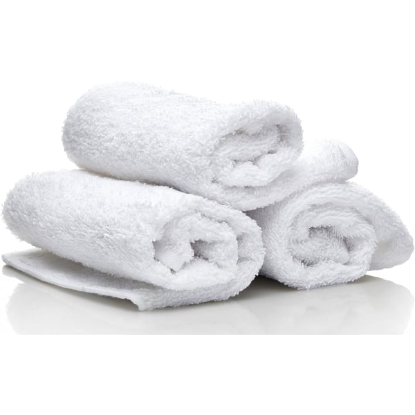 Bomuldshåndklædesæt - Hvid - Ringspundet bomuld, høj kvalitet