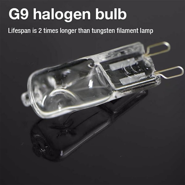 2 stk G9 Ovnlys Høytemperaturbestandig Varig Halogen