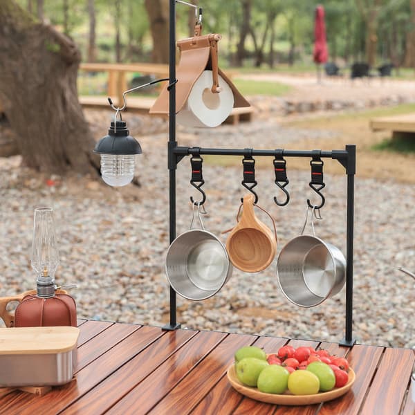 3 st Lanternkrok för Camping, Tältstångshängande Lamphållare,