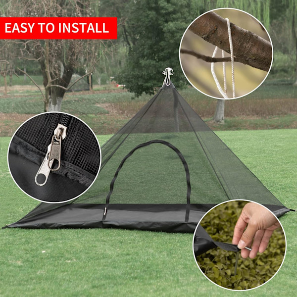 Camping Myggnät Tält med Bärväska, Bug Net för Camping Säng,