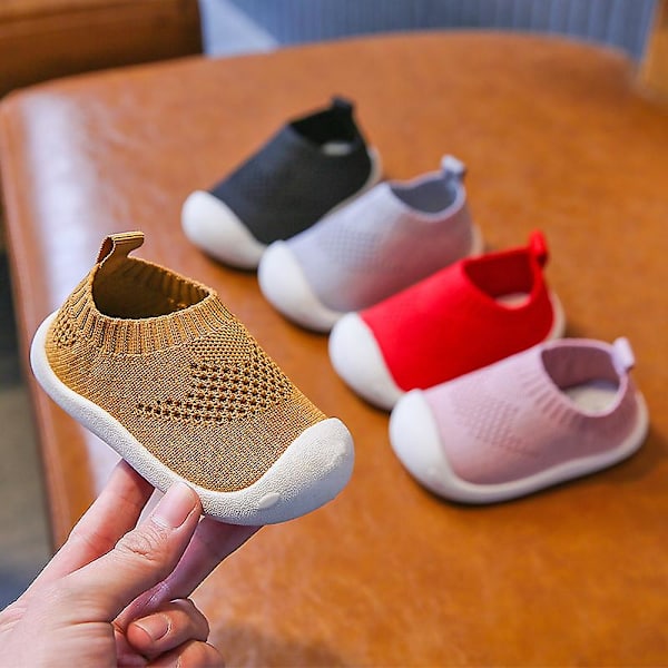 Baby Første-Gå-Sko 1-4 År Børnesko Trænere Småbørn Spædbørn Drenge Piger Blød Sål Skridsikker Lærred Åndbar Slip-on Sneakers