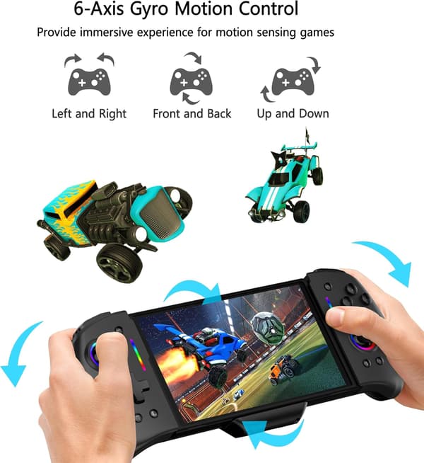 Switch-controllere til Nintendo Switch/OLED, Opgraderet Ergonomisk Håndholdt Tilstand Nintendo Switch OLED Controller i Fuld Størrelse