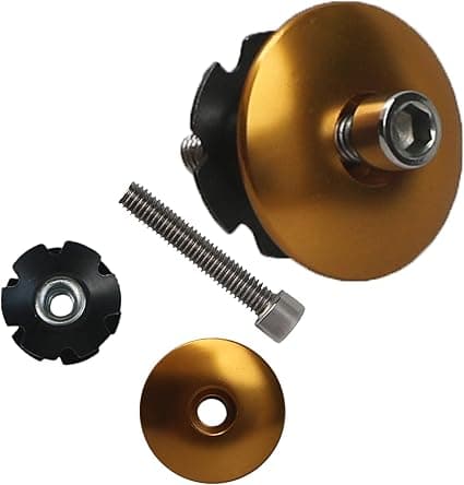 Hovedet Spacer med Stem Top Cap, Headset Star Nut Guld Farve