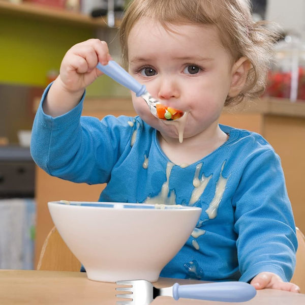 12 Dele Børns Rustfrit Stål Bestik Sæt, 6 x Gaffel og 6 x