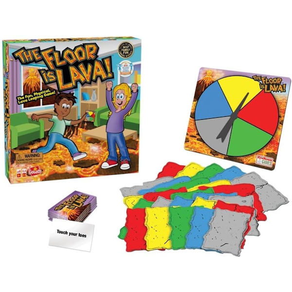 Original The Floor is Lava! Spelet av Endless Games - Interaktivt spel för barn och vuxna - Främjar fysisk aktivitet