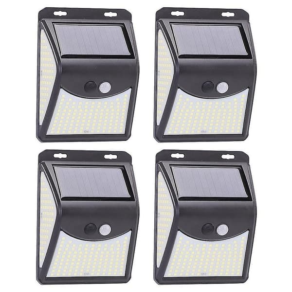 140LED Solarlys med bevegelsessensor kompatibel med hagedekorasjon 4 stk