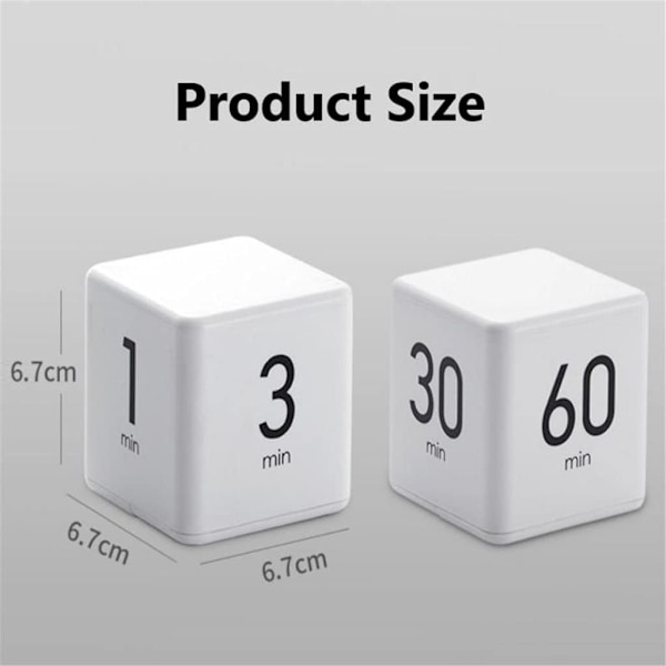 1 Køkken Timer Terning Multifunktionel Timer Minutstyring