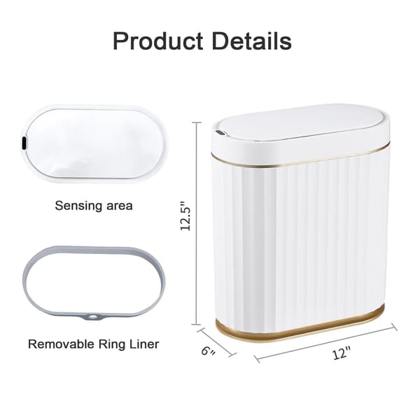 Automatisk bevegelsessensor søppelbøtte - 2 gallon Slimline for baderom