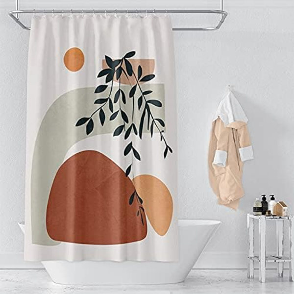 Moderni Abstrakti Kangas Suihkuverho - Elegantti Bohemian Tyyli