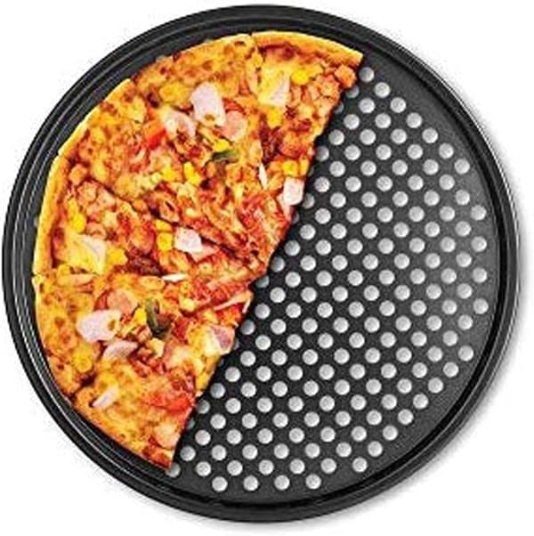 Sæt med 2 pizzaplader - Diameter: 32 cm - Rund non-stick plade -
