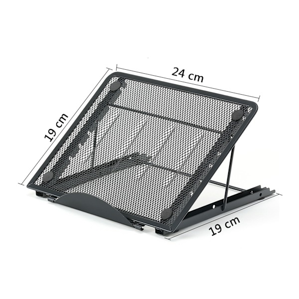Ventileret justerbar tabletstand, stand til belysning af tablets