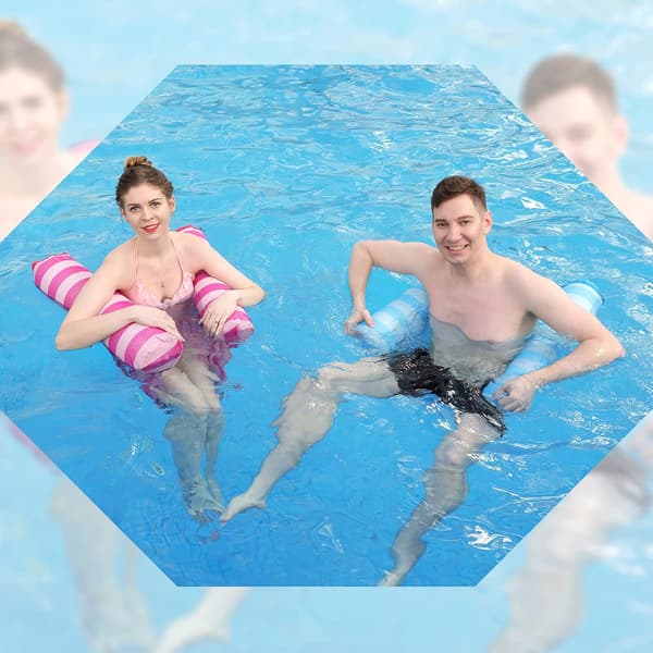 1 Pack Flytande Hängmatta för Pool, Multifunktionell Uppblåsbar
