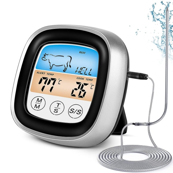 1 kötttermometer, digital kötttermometer med realtidsavläsning