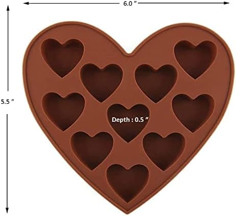 Sjove formede slikforme til chokoladeform (HJERTEFORM)