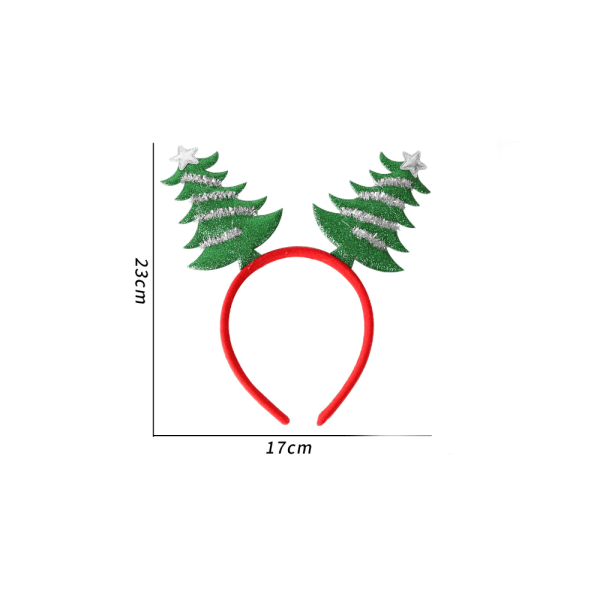 2 kpl Jouluvihreä Joulukuusi Päännauha söpö jouluhiukset