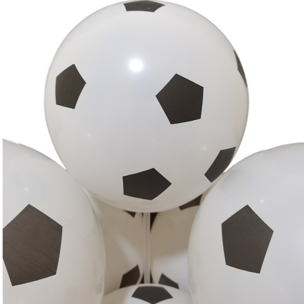 100 Fodboldballoner 12 Tommer Latex Fodboldballoner med Silke