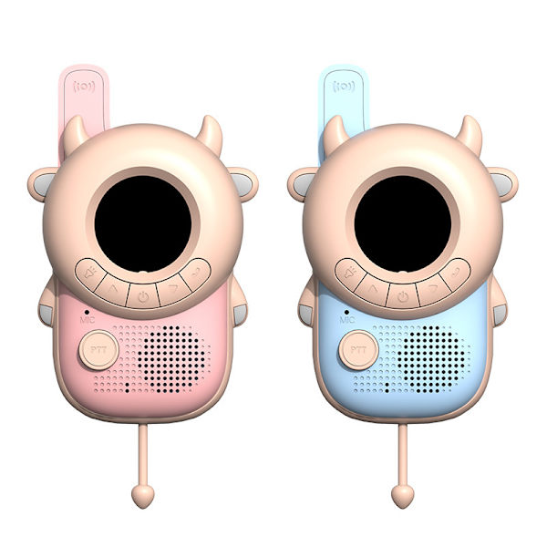 1 Par Pink og Blå Børne-Walkie Talkie Anden Generation
